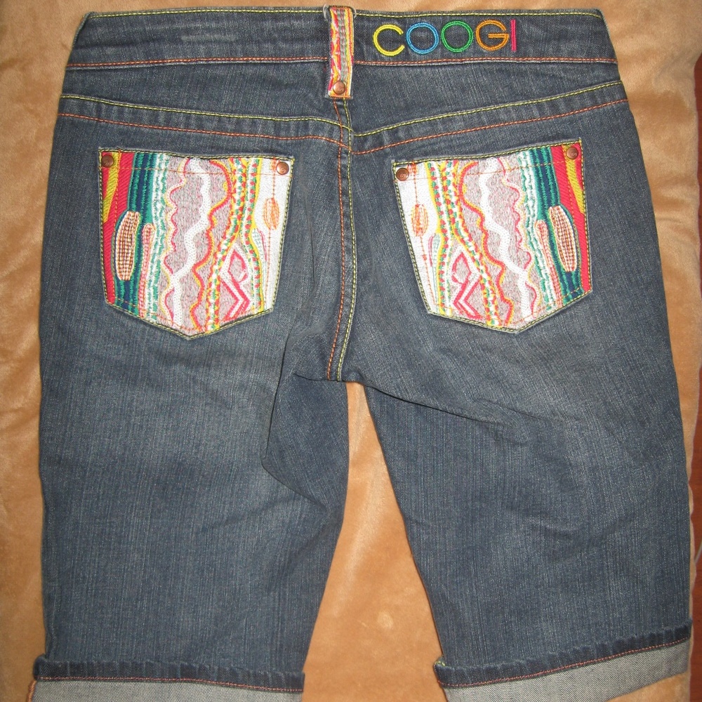 COOGI Womens Bermuda Denim Shorts Size 3/4